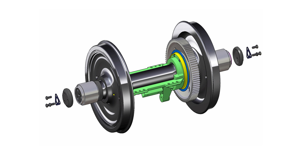 Wheelset & Bearing Assembly for Diesel Electric Locomotive(GEA Type)